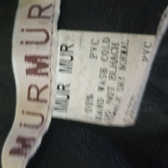 Faux leafher hooded jacket. Size small - Picture 2 of 3